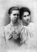 With Ariadne Dragomanova, 1895