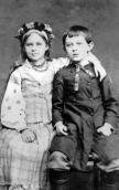 With brother Michael, 1880..1881