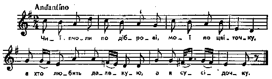 Чиї пчоли по діброві (2) – нотний запис