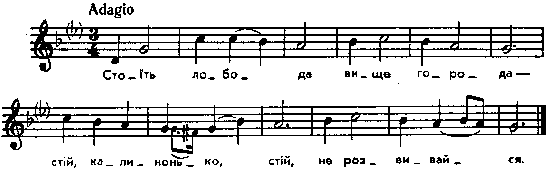 Стоїть лобода вище города (2) – нотний…