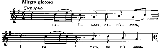 Мелодія до приповістки «Скрипка і…