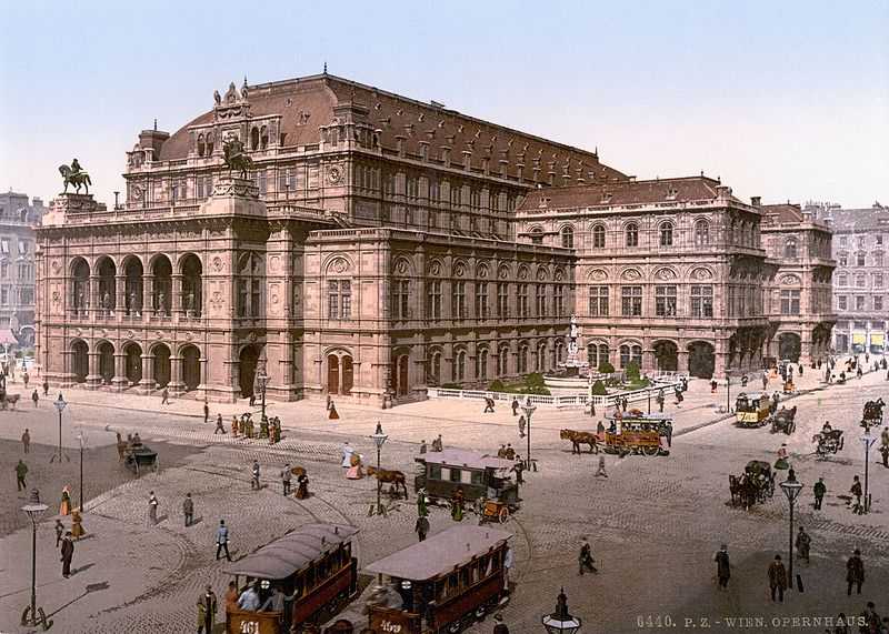 Opera house in Vienna (late 19th cent.)