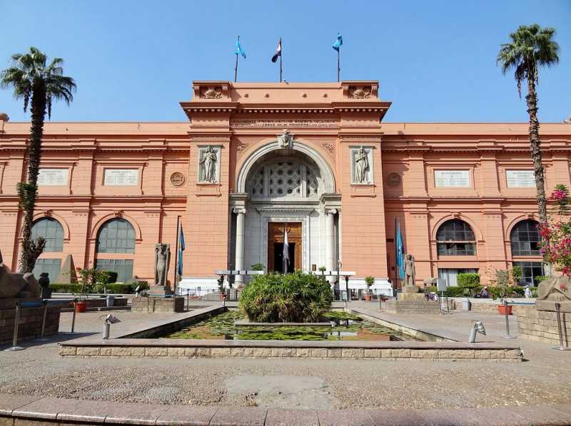 The main facade of the Egyptian Museum…