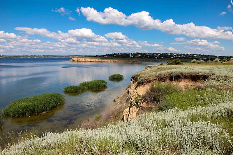 Landscape of the Khadzhibei estuary